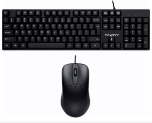 Kit Teclado Mouse Usb Com Fio Básico Barato Pc Notebook Kit Teclado Mouse Usb Com Fio Básico Barato Pc Notebook